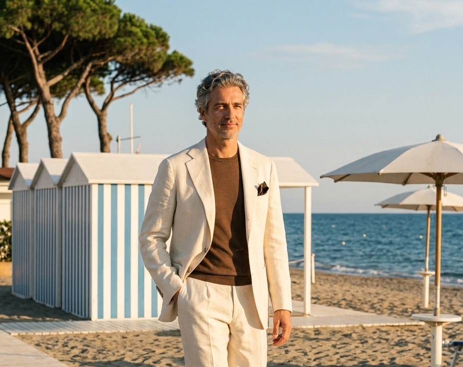 Cream-Leinen an der Riviera — AZZUR