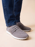 AZZUR Knit Sneaker Grau Detail-Fokus