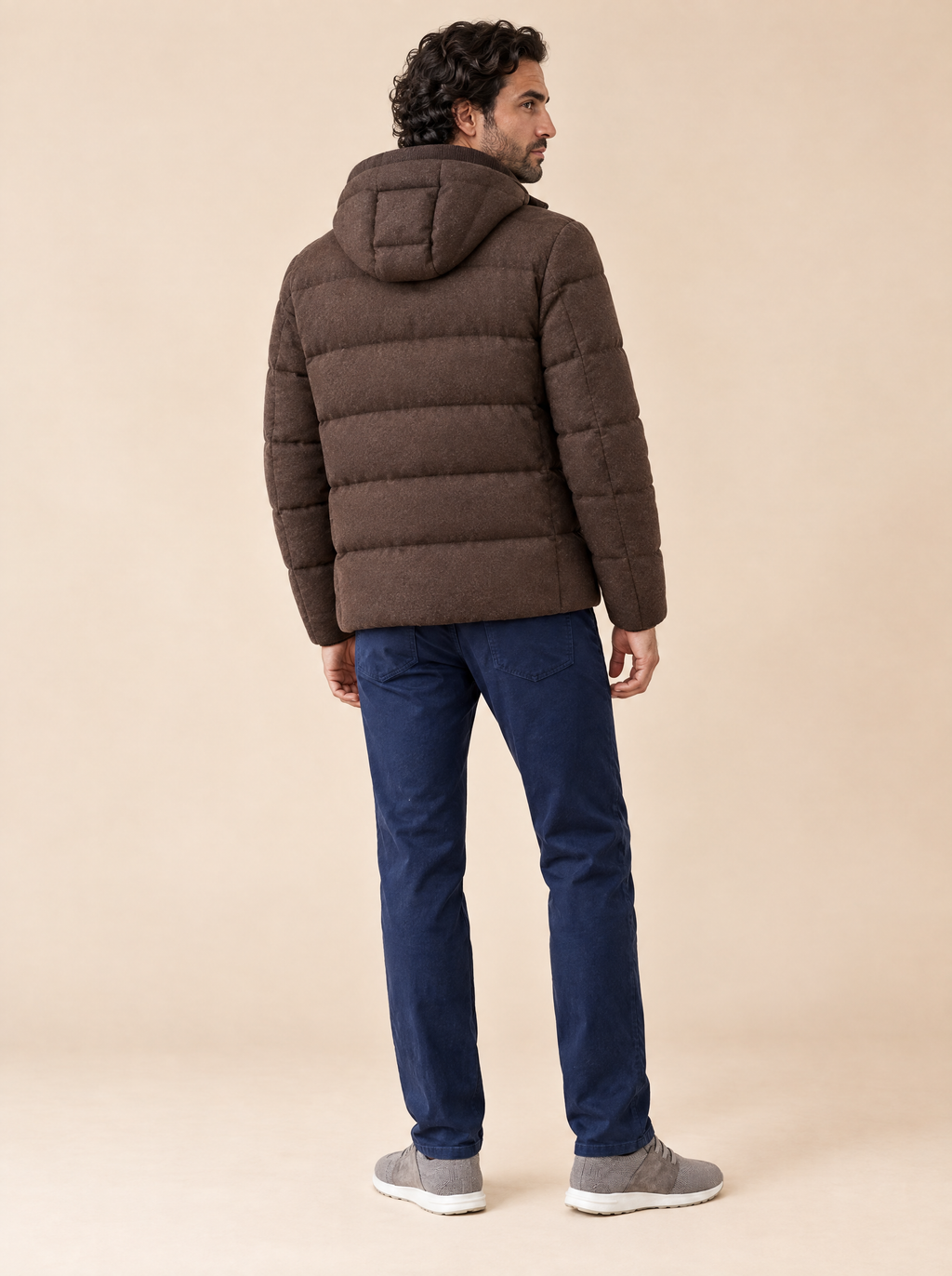 Montecore Winterjacke Braun, Rückansicht