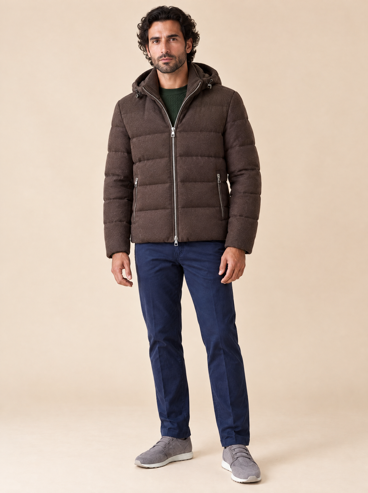 Montecore Winterjacke Braun, Vorderansicht