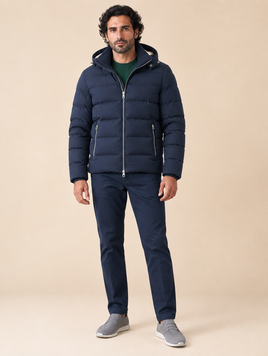Montecore Winterjacke Dunkelblau, Vorderansicht