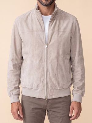 Mandelli Wildlederjacke – Beige