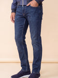 Tramarossa Michelangelo Jeans Dunkelblau Detail-Fokus